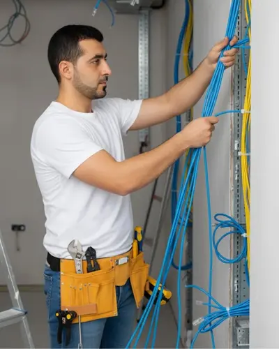 Profesyonel İnternet ve Elektrik Kablosu Çekimi